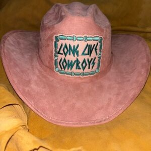 Pink county Hat with Embroidered Patch